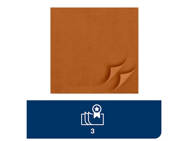 Tork 477601 Soft Dinnerservet Advanced Terracotta 39x39cm