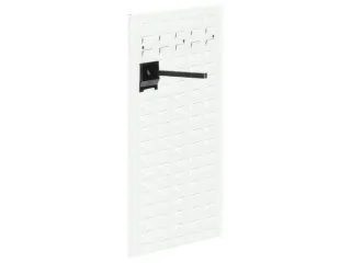 Gesleufde Plaat Staal Hxb 1000x450mm Staand Ral 9010 Zuiver wit - 2