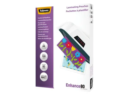 Lamineerhoes Fellowes A4 Mat 80 Micron