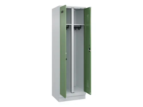 locker voor scheiding van kleding,HxBxD 1950x600x500mm,2vak