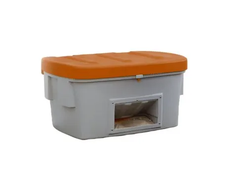 strooigoedbak,550l,HxBxD 748x1400x1070mm,PE,grijs,deksel oranje