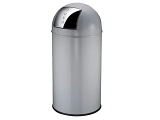 Afvalbak Pushcan 40 Liter Grijs - 1