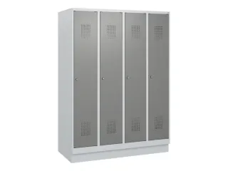 schoollocker,HxBxD 1630x1200x500mm,4vak,vak B 300mm,cil.-slot,sokkel - 2