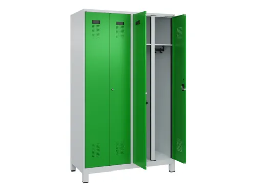 locker voor scheiding van kleding,HxBxD 1950x1200x500mm,4vak