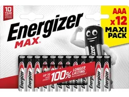 Batterijen Max Aaa/Lr03/E92 Maxipack 12 stuks