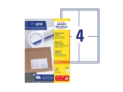 Etiket Avery Zweckform 3483 105x148mm A6 wit 400stuks
