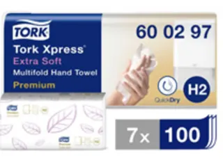 Tork 600297 Xpress Multifold Handdoek Premium H2 Extra zacht 700 vel - 2