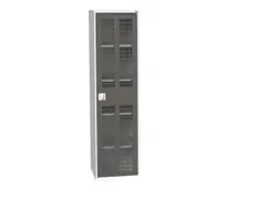 universele kast,HxBxD 2000x525x550mm,4xStalen bodem,draaigrendelslot
