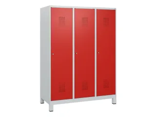 schoollocker,HxBxD 1630x1200x500mm,3vak,vak B 400mm,cil.-slot,voeten - 2