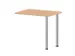 table de rallonge,haut. régl.,HxlxP 720-840x800x600mm,NE-érable