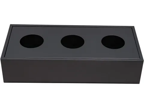 Plantenbak tbv schuifdeurkast Zwart RAL9005