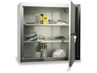 Wandkast Rvs 600x650x320mm 2legborden In Hoogte Verstelbaar - 1