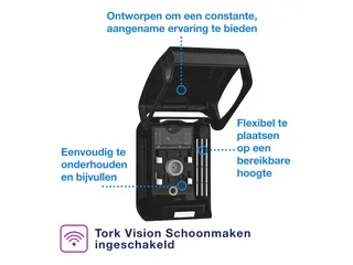 Luchtverfrisserdispenser Tork A3 Elevation constant zwart 256011 - 7