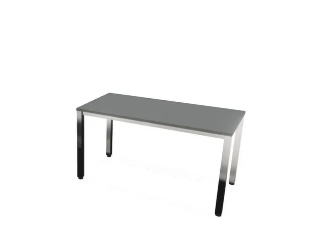 vergadertafel,HxBxD 740x1400x700mm,rechthoekig,MS-donkergrijs