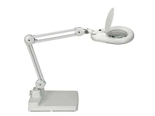 Loeplamp LED MAULviso Wit met voet