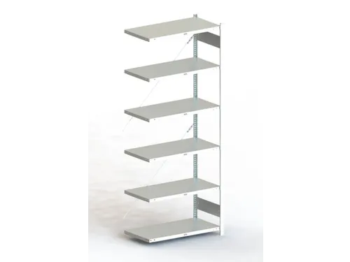 Inhaakstelling Aanbouwveld 2500x1000x500mm 6legborden 150kg