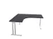 bureau in vrije vorm,HxBxD 740x1600x1600mm,vrije vorm,CC-zwart