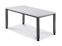 In hoogte verstelbaar bureau,HxBxD 680-760x1600x800mm,blad lichtgrijs