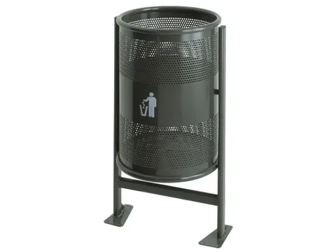 Ronde afvalbak op statief 60 Liter