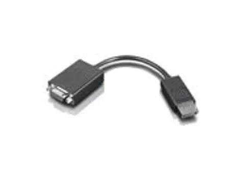 Lenovo DisplayPort - VGA, 0,2 m, VGA, DisplayPort, Mannelijk, Mannelij
