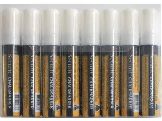 Krijtstift Securit Sma-720 Blokpunt 7-15mm Wit 8 Stuks - 2