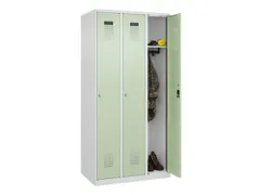 locker,HxBxD 1850x900x500mm,3vak,vak B 300mm,cil.-slot,staand op vloer