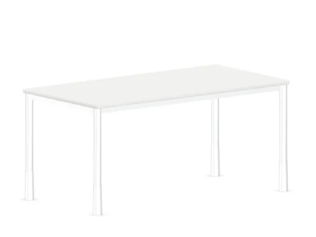 In hoogte verstelbaar bureau,HxBxD 720-840x1600x800mm,Bl-wit