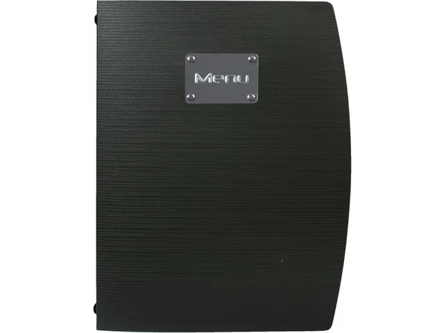 Protège-menu Securit Rio A4 1x 2 pochettes noir