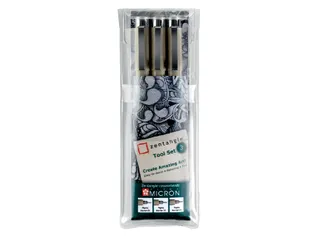 Fineliner Bruynzeel Zentangle Pigma Micron Set Zwart 3 stuks - 1