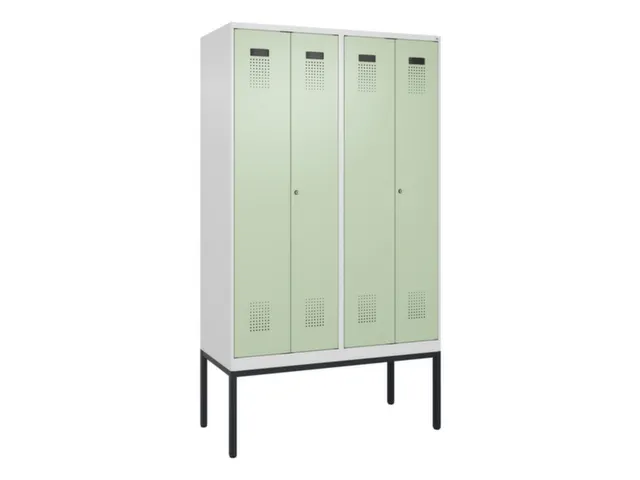 locker voor scheiding van kleding,HxBxD 2120x1200x500mm,4vak