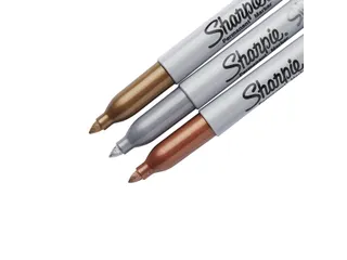 Viltstift Sharpie rond 0.9mm Metallic Assorti blister 3 stuks - 6