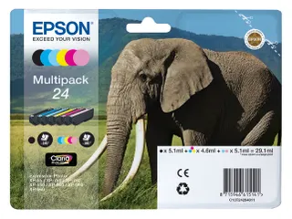 Epson 24 T2428 multipack foto HD zwart + 5 kleuren origineel - 1