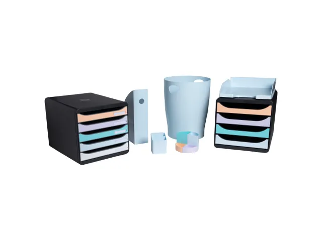 Ladenblok A4+ BIG BOX PLUS Pastel zwart/pastel glossy