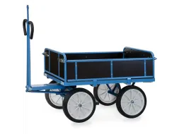 Handtrekwagen Trekoog 6454vz 1000kg 1200x800mm Houten Wanden Rubber