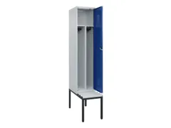 locker met bank,voor scheiding van kleding,HxBxD 2120x400x815mm,1vak