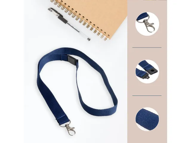 Badgekoord Europel donkerblauw