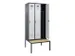 locker met bank,voor scheiding van kleding,HxBxD 2120x900x815mm,3vak