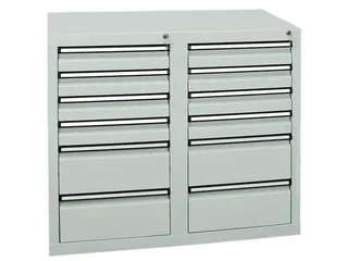 ladekast,HxBxD 900x1000x500mm,12lade(n),centr. vergrendeling - 4