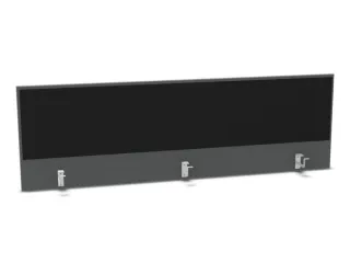 opzetpaneel bureau aanbouw achter MS-donkergrijs BN8033-zwart 1800mm - 1