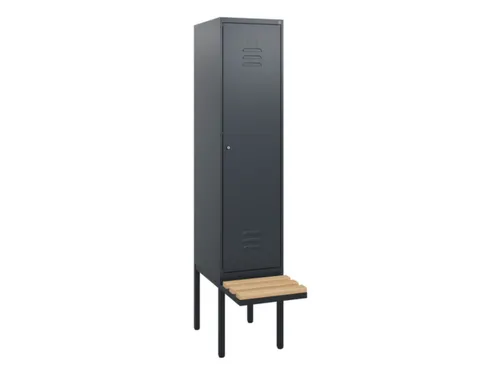 locker met bank,HxBxD 1950x400x815mm,1vak,vak B 400mm,cil.-slot