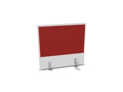 opzetpaneel,v. bureau,aanbouw achter,B 600mm,Bl-wit,BN4011-rood