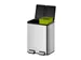 Essential splitted Recycler Pedaalemmer 20+20 Liter Mat RVS