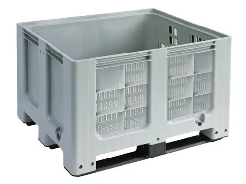 Stapelcontainer Pe 760x1200x1000mm 610 liter gesleufd 3 Sledepoten