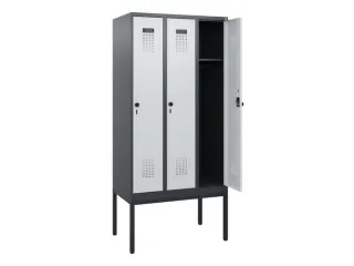 schoollocker,HxBxD 1950x900x500mm,3vak,vak B 300mm,draaigrendel - 1