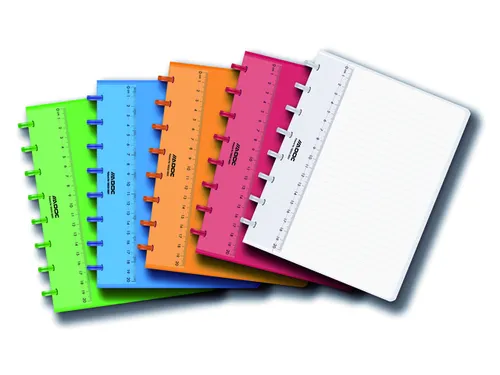 Schrift Adoc A5 lijn 144blz colorlines PP assorti