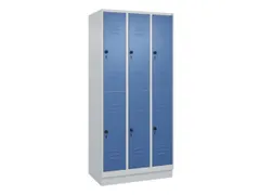 dubbeldekse locker,HxBxD 1950x900x500mm,3x2vak.,vak B 300mm
