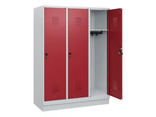 schoollocker,HxBxD 1630x1200x500mm,3vak,vak B 400mm,draaigrendel - 1