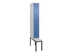 locker met bank,HxBxD 2120x300x815mm,1vak,vak B 300mm,cil.-slot