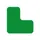plaksymbool,L-vorm,markering HxB 100x100mm,PVC,groen