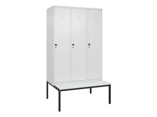 locker voor scheiding van kleding,HxBxD 2120x1200x815mm,3vak